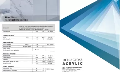 Bảng giá dịch vụ gia công Acrylic 2026