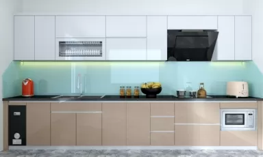Gia công Acrylic cánh cửa tủ nội thất bếp