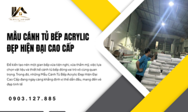 Mẫu Cánh Tủ Bếp Acrylic Đẹp Hiện Đại Cao Cấp