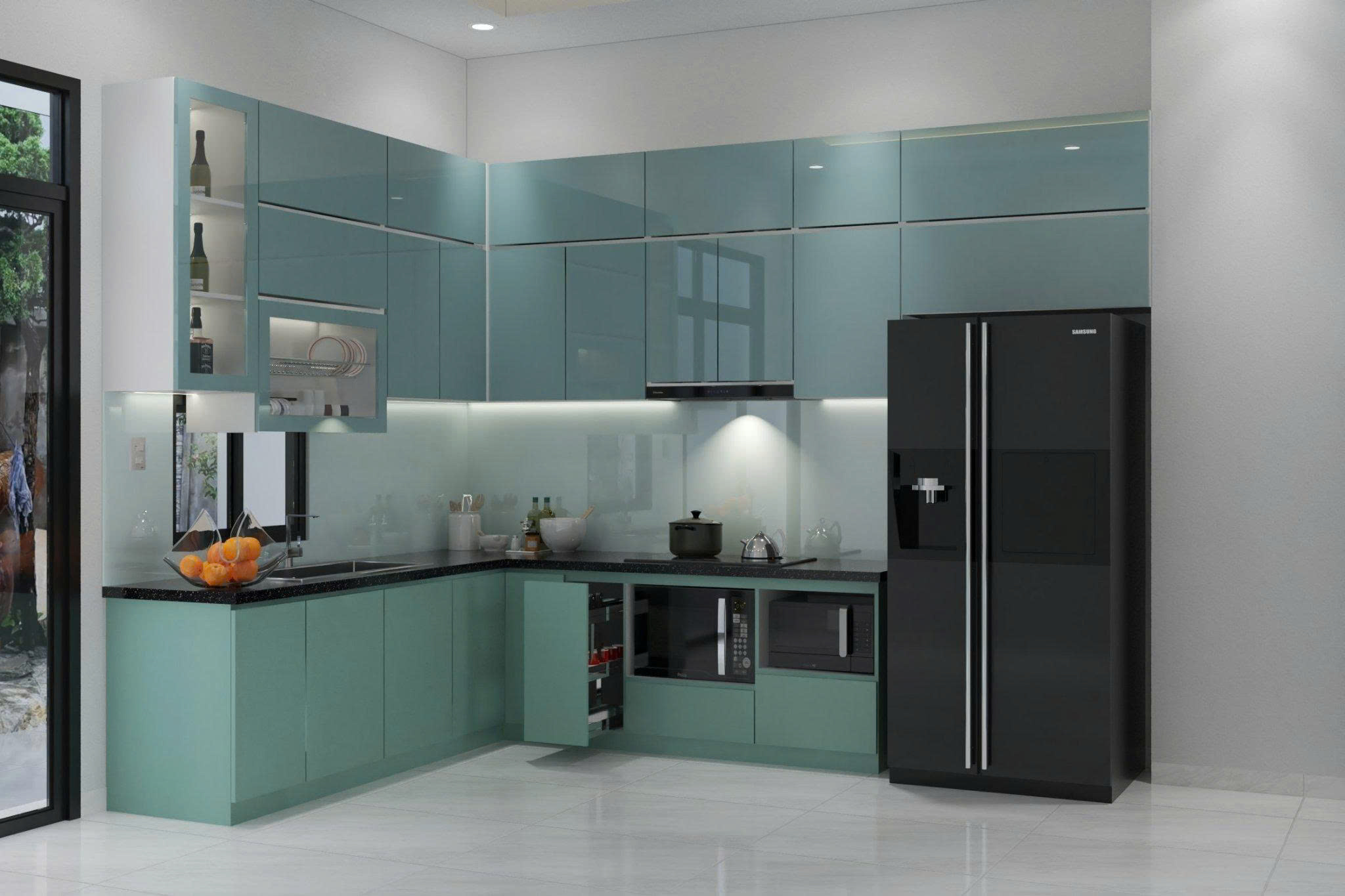 Gia Công Cánh Tủ Bếp Acrylic Đẹp Giá Tốt