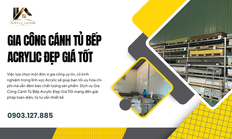 Vẻ Đẹp Vượt Thời Gian Của Cánh Tủ Bếp Acrylic
